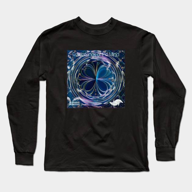 Reworkings of the Mind Album Cover Art Minimalist Square Designs Marako + Marcus The Anjo Project Band T-Shirt Long Sleeve T-Shirt by Anjo